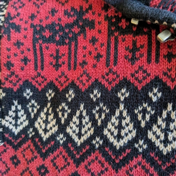 Nomadic Traders Moose Tree Nordic Style Sweater Decorative Clasp warm M - Picture 13 of 13